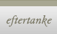 Eftertanke